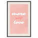 Poster More Self Love - white and pink English texts on a pastel background 138869 additionalThumb 24