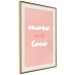 Poster More Self Love - white and pink English texts on a pastel background 138869 additionalThumb 12
