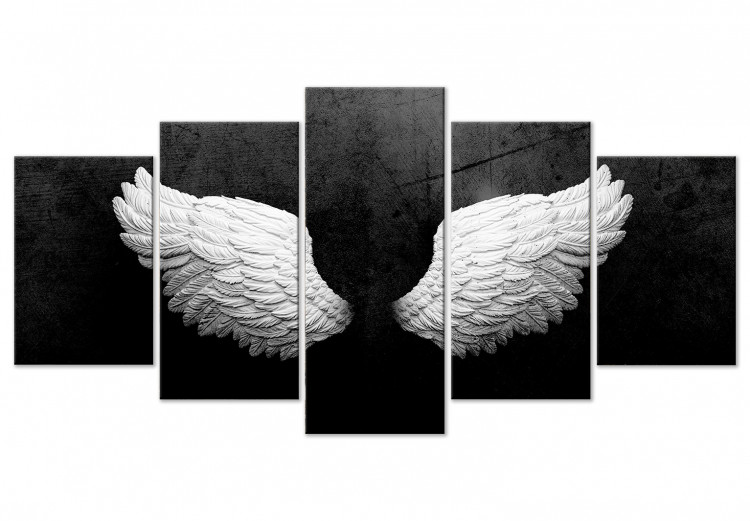 Canvas Print Feathered Wings (5 Parts) Wide 142869