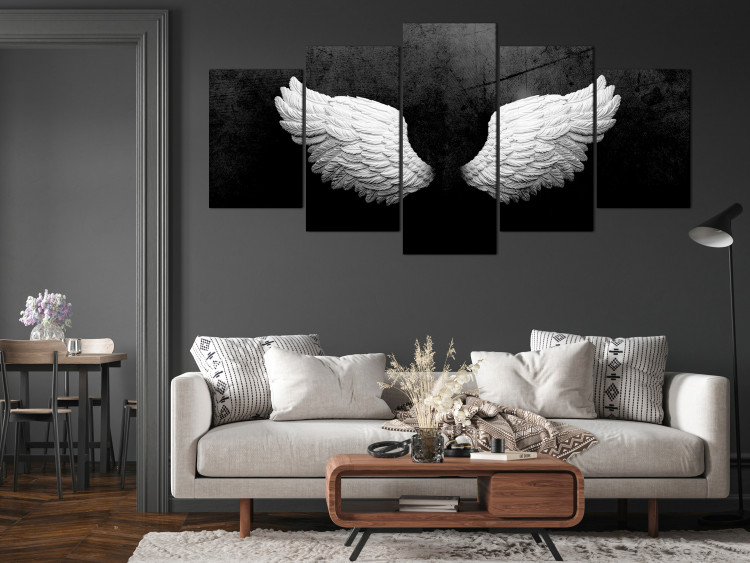 Canvas Print Feathered Wings (5 Parts) Wide 142869 additionalImage 3
