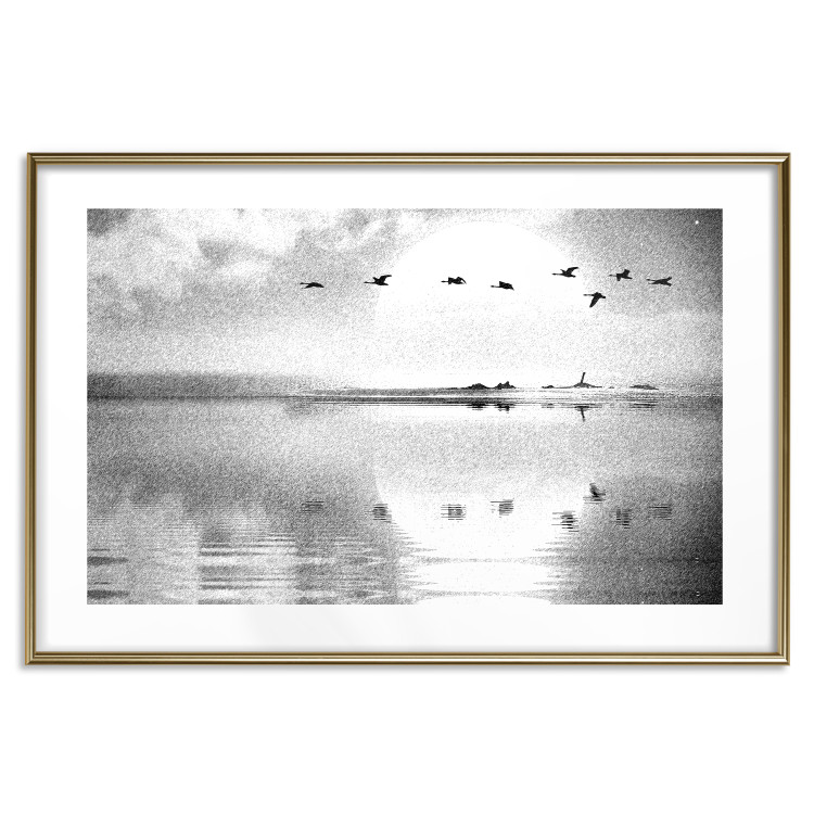 Poster Departure of Birds at the Lake [Poster] 143369 additionalImage 2