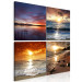 Canvas Print Seaside Landscapes (4-piece) - views with a beach at sunset 145169 additionalThumb 2