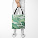 Shopping Bag Leafy curtain in greens - floral pattern with exotic banana tree 147569 additionalThumb 3