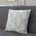 Decorative Microfiber Pillow Group of hares - composition in shades of white, blue and green cushions 147669 additionalThumb 3