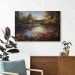 Canvas Print Lake in Autumn - An Orange-Brown Landscape Inspired by Monet 151069 additionalThumb 11