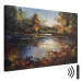 Canvas Print Lake in Autumn - An Orange-Brown Landscape Inspired by Monet 151069 additionalThumb 8