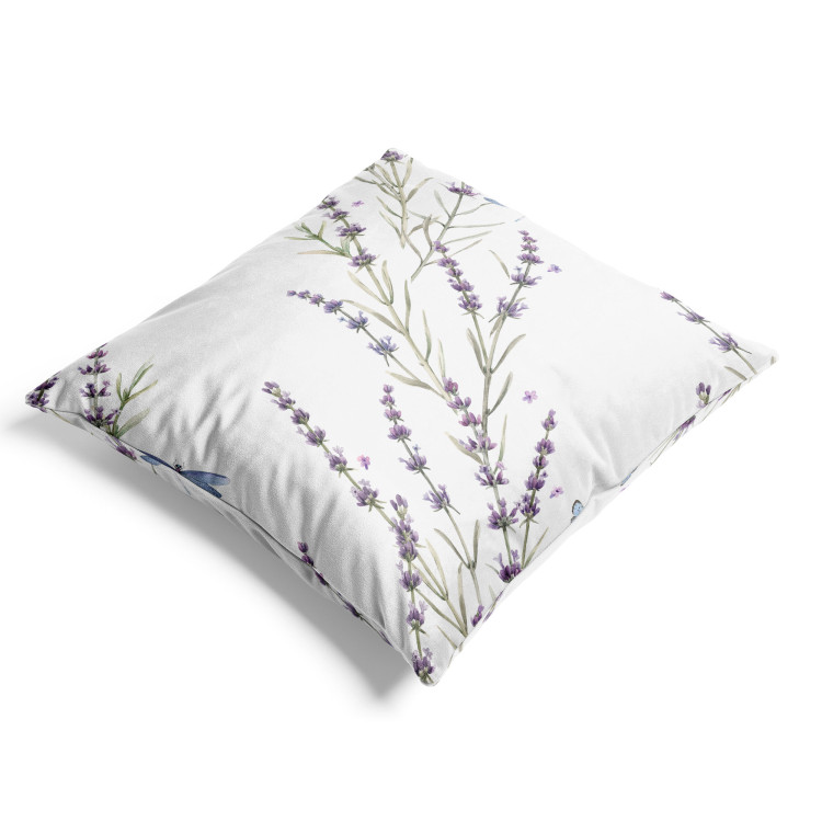 Decorative Velor Pillow Lavender Sprigs - A Delicate Composition With Flowering Sprigs 151369 additionalImage 2