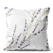 Decorative Velor Pillow Lavender Sprigs - A Delicate Composition With Flowering Sprigs 151369
