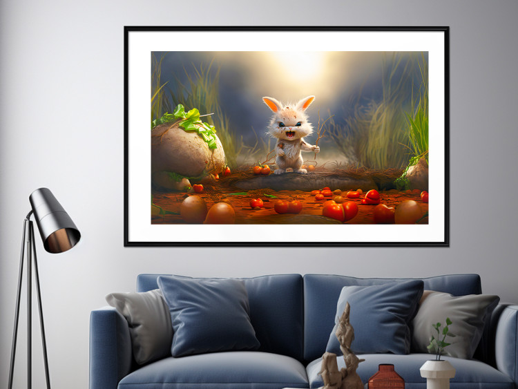Wall Poster Garden Robber - A Small Rabid Bunny Hunting for Carrots 151569 additionalImage 13