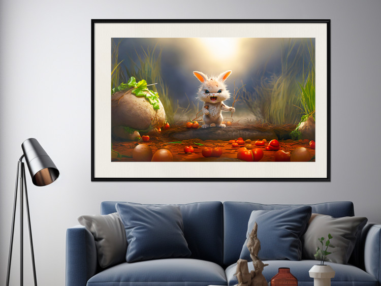 Wall Poster Garden Robber - A Small Rabid Bunny Hunting for Carrots 151569 additionalImage 11