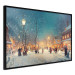 Poster Winter Postcard - A Snowy Street Lit up With Retro Lanterns 151869 additionalThumb 5
