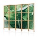 Room Divider Screen Large Leaves - Floral Motif in Shades of Green II [Room Dividers] 159569 additionalThumb 5
