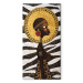 Canvas Art Print Woman of Africa (1-piece) - portrait of a woman with animal designs 47169 additionalThumb 7