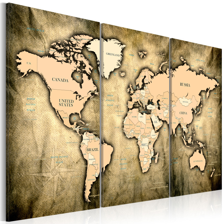 Canvas World Map: The Sands of Time  91869 additionalImage 2