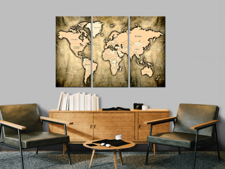 Canvas World Map: The Sands of Time  91869 additionalImage 3