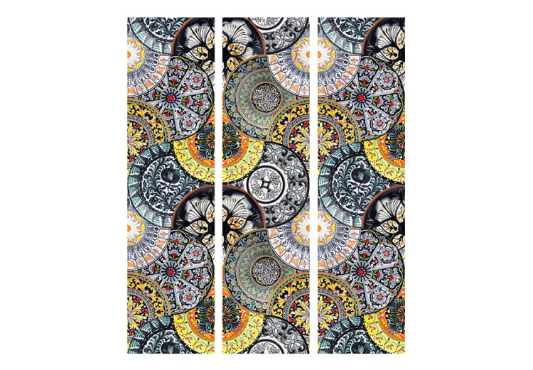 Room Divider Screen Painted Exotica - artistic mosaic with a fanciful colorful pattern 95469 additionalImage 3