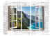 Folding Screen Seaside Hills II - window on a stone texture overlooking mountains 95969 additionalThumb 3