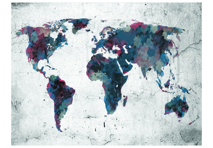 Wall Mural World map on the wall 97069 additionalImage 1