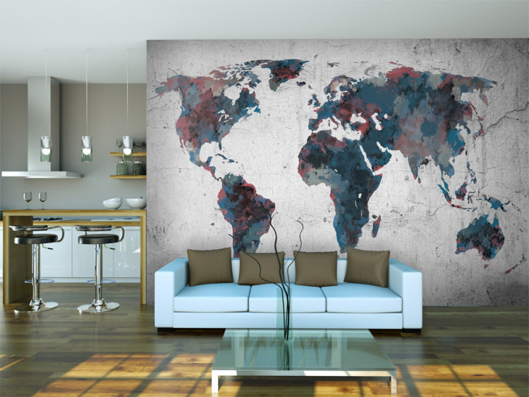 Wall Mural World map on the wall 97069