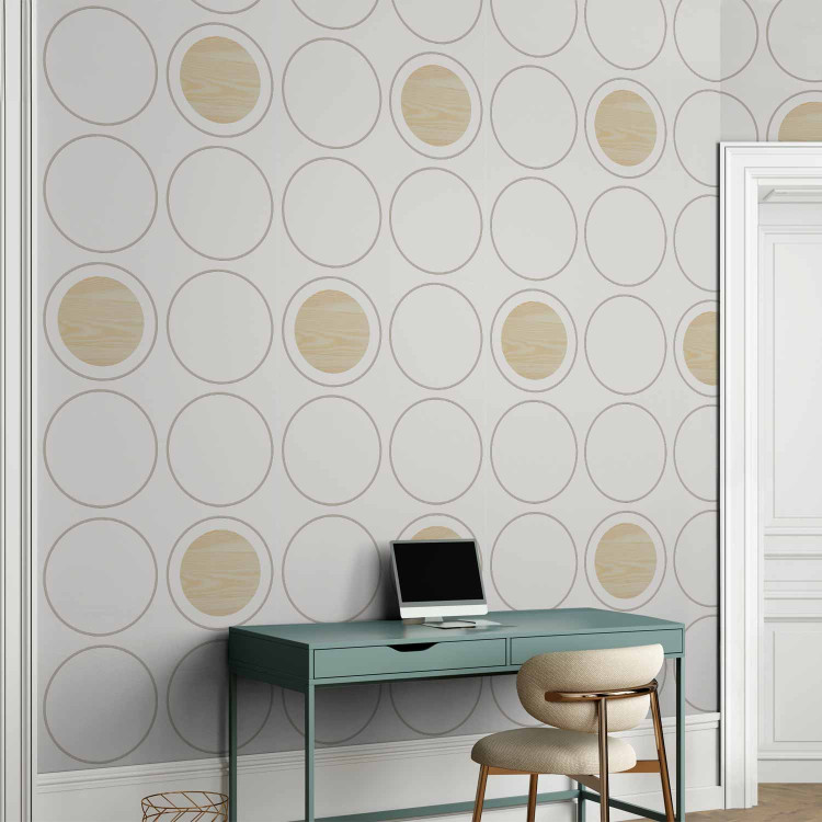 Wallpaper Wooden Circles 97569 additionalImage 5