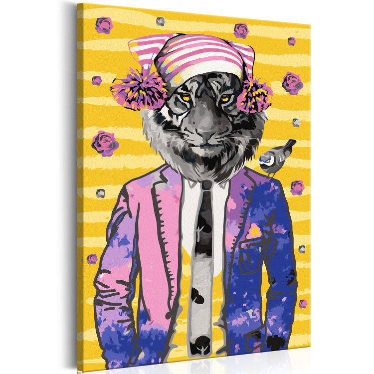 Paint by Number Kit Tiger in Hat 108179 additionalImage 5