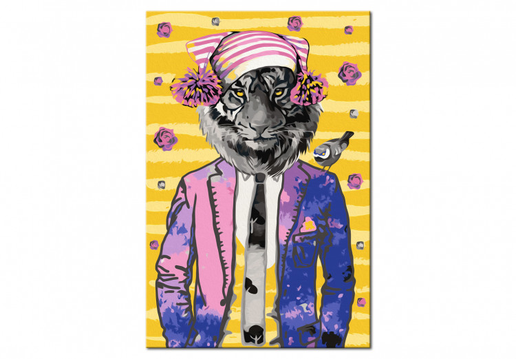 Paint by Number Kit Tiger in Hat 108179 additionalImage 3