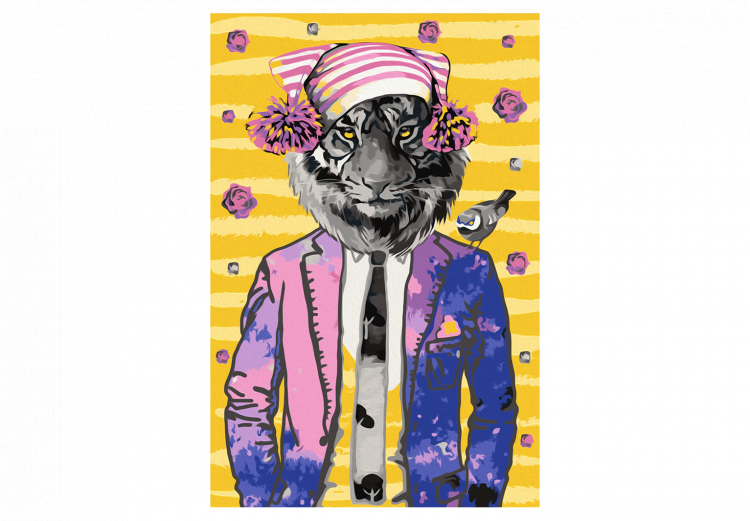 Paint by Number Kit Tiger in Hat 108179 additionalImage 7