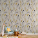 Modern Wallpaper Golden Feathers 108479