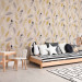 Modern Wallpaper Golden Feathers 108479 additionalThumb 9