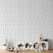 Modern Wallpaper Grey Hearts 113779 additionalThumb 5