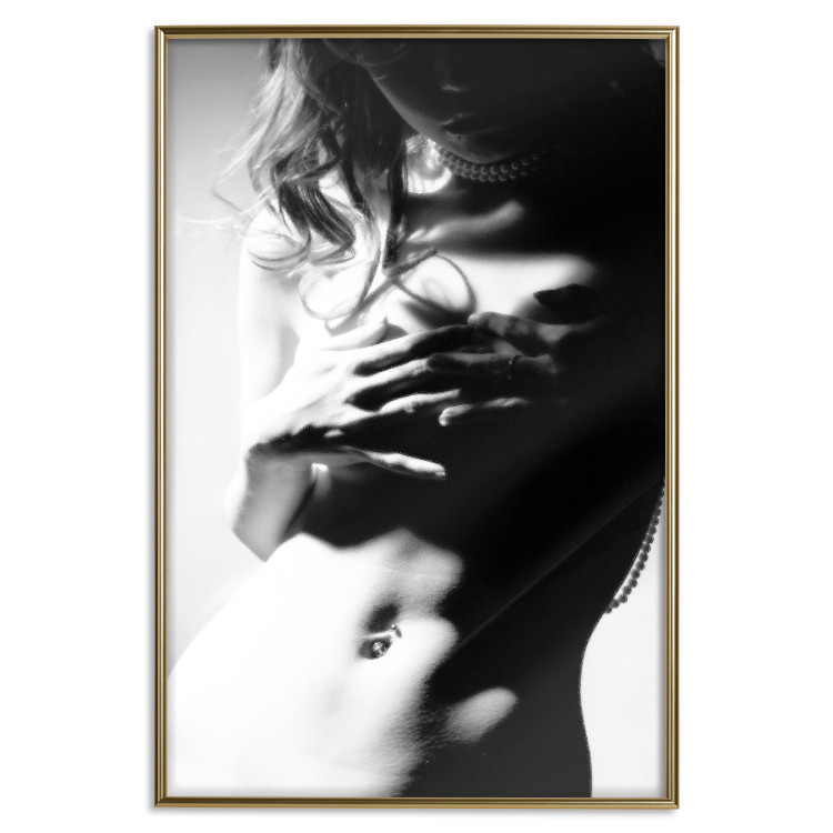 Poster Perfect Waist - black and white composition with a sensual female figure 114579 additionalImage 14