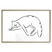 Poster Cat Dreams - black and white minimalist line art with an animal motif 119279 additionalThumb 14