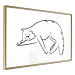 Poster Cat Dreams - black and white minimalist line art with an animal motif 119279 additionalThumb 6