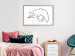Poster Cat Dreams - black and white minimalist line art with an animal motif 119279 additionalThumb 13