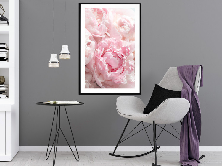 Wall Poster Morning Nostalgia - plant with a pink flower in a pastel shade 122779 additionalImage 4