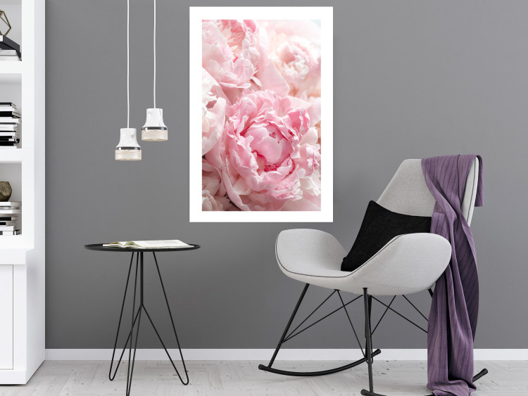 Wall Poster Morning Nostalgia - plant with a pink flower in a pastel shade 122779 additionalImage 2