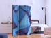 Room Divider Royal Blue (3-piece) - geometric abstraction in 3D form 124079 additionalThumb 2