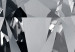 Poster Symbols of Winter - shining diamond-shaped crystal on gray background 124479 additionalThumb 9