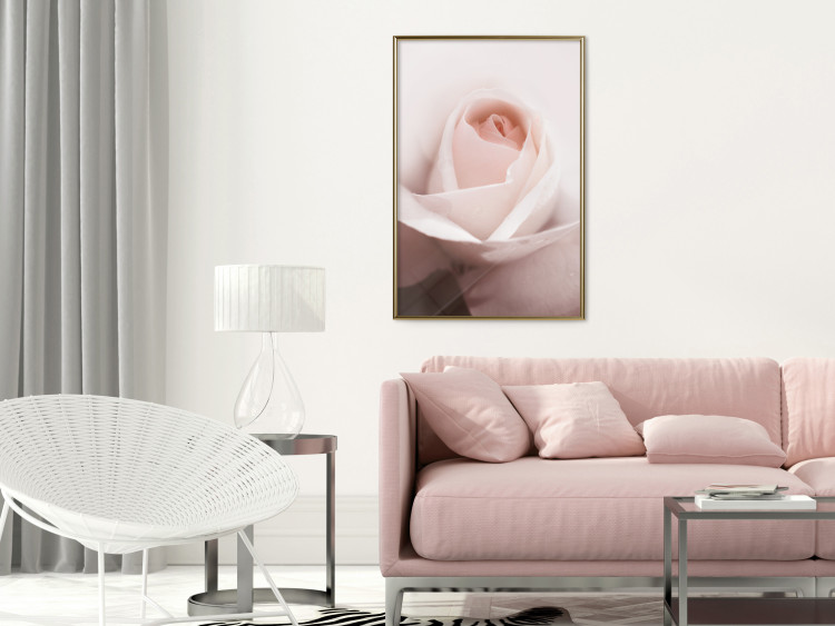 Wall Poster Level of Feelings - spring rose flower with subtly pink petals 126679 additionalImage 3