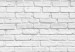 Wall Mural Grey brick - Scandinavian background in grey with regular texture 126879 additionalThumb 3
