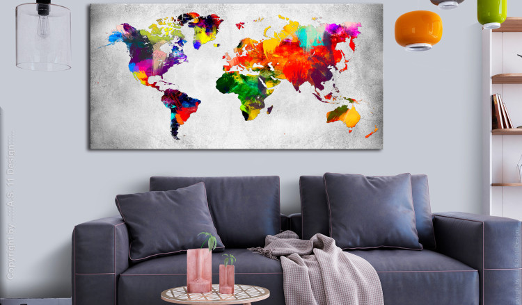 Large canvas print Artistic World - Triptych II [Large Format] 128679 additionalImage 5