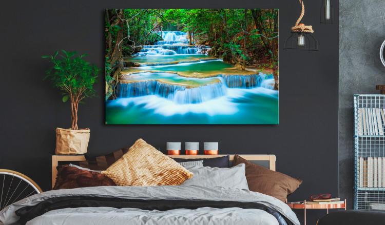 Large canvas print Sapphire Waterfalls [Large Format] 128879 additionalImage 5