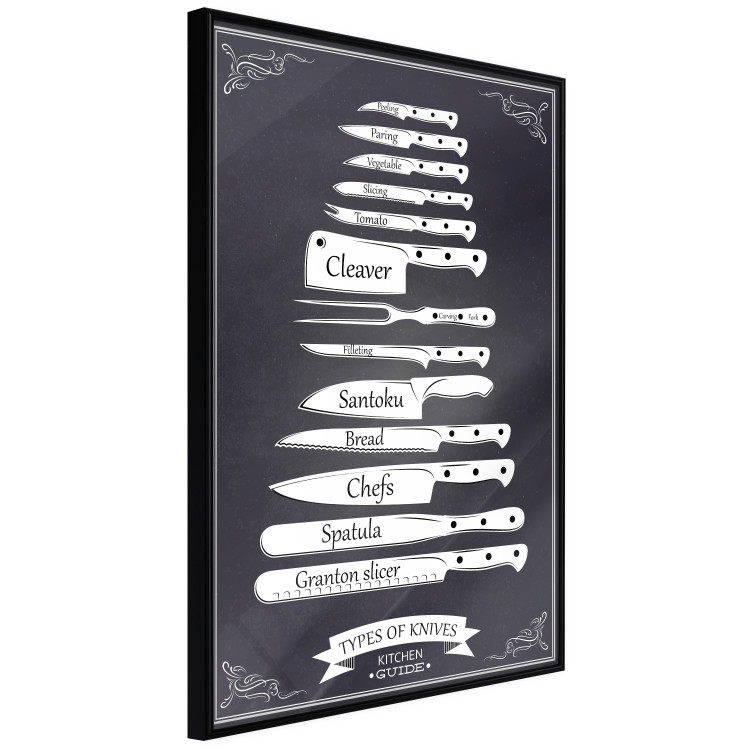 Poster Kitchen Collection - special task knives described in English 129579 additionalImage 11