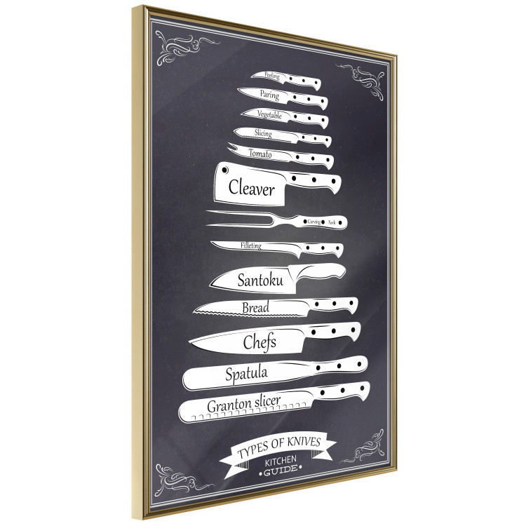 Poster Kitchen Collection - special task knives described in English 129579 additionalImage 12