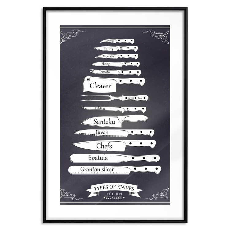 Poster Kitchen Collection - special task knives described in English 129579 additionalImage 17