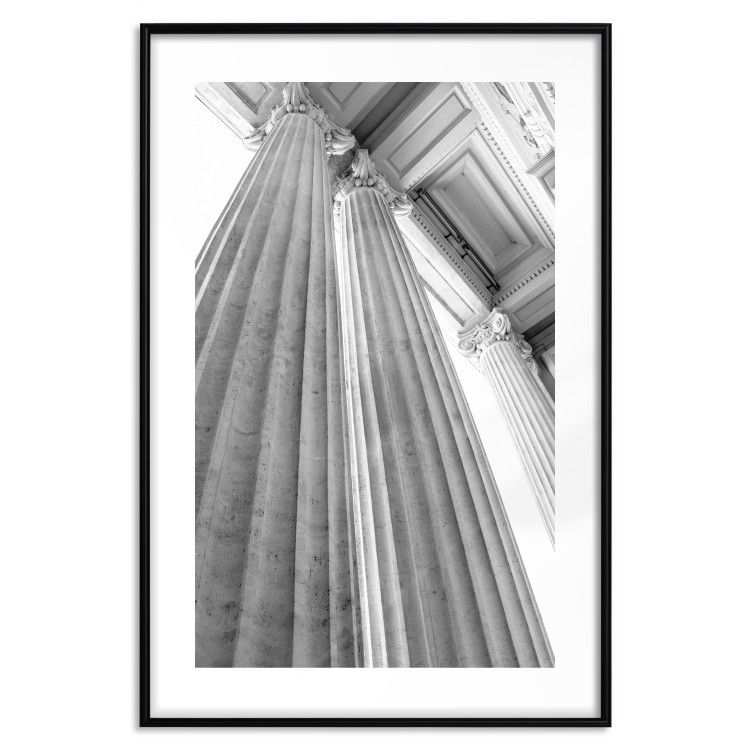 Wall Poster Stone Columns - gray architecture of a carved column in a building 129779 additionalImage 17