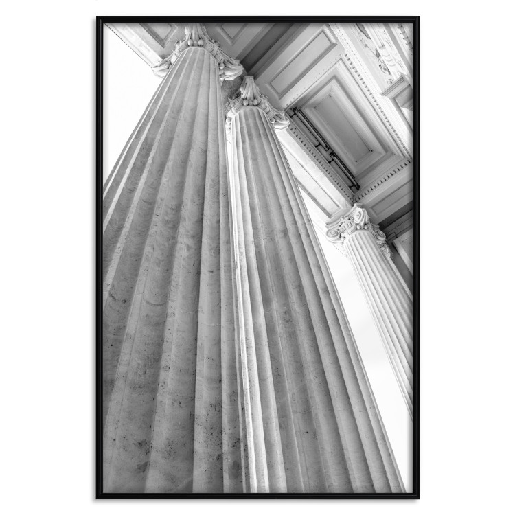 Wall Poster Stone Columns - gray architecture of a carved column in a building 129779 additionalImage 27
