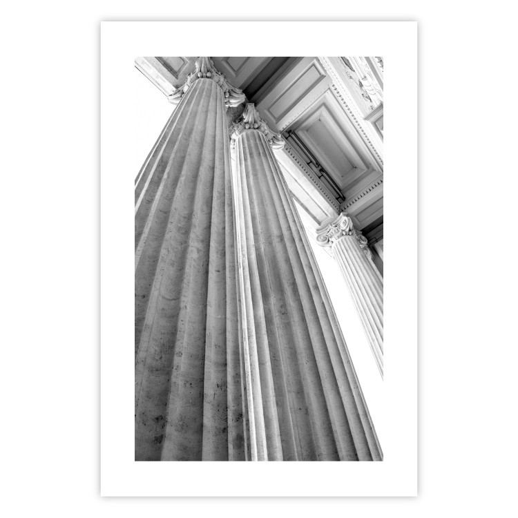 Wall Poster Stone Columns - gray architecture of a carved column in a building 129779 additionalImage 19