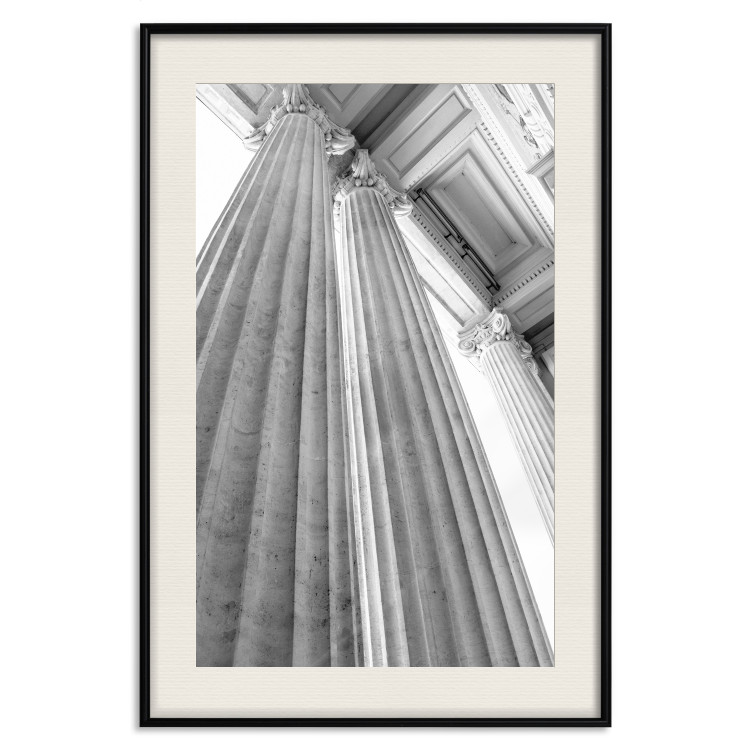 Wall Poster Stone Columns - gray architecture of a carved column in a building 129779 additionalImage 19