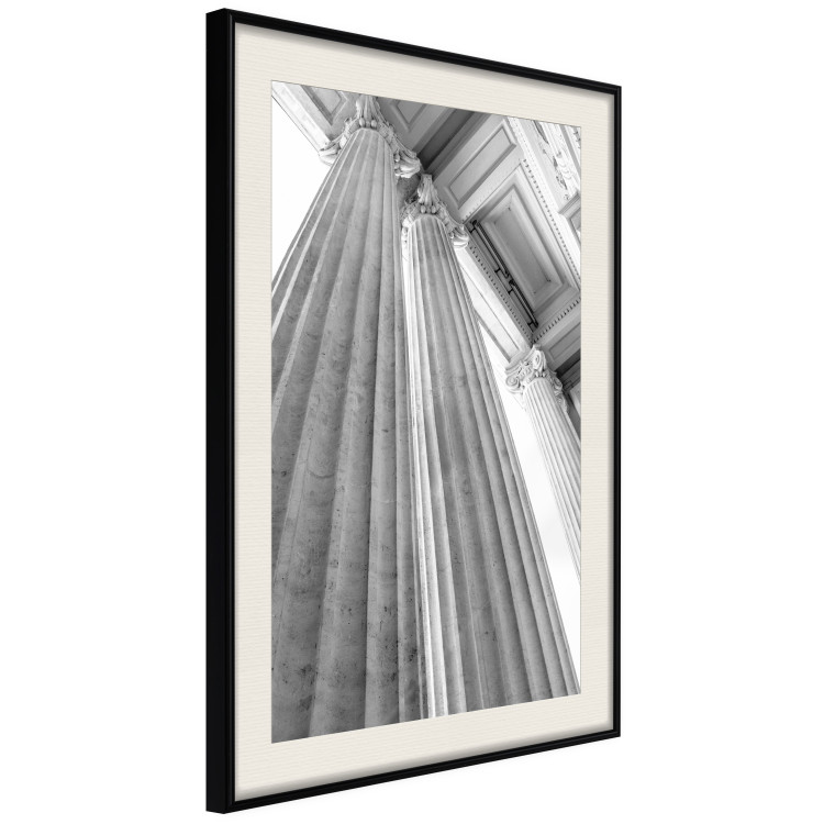 Wall Poster Stone Columns - gray architecture of a carved column in a building 129779 additionalImage 2